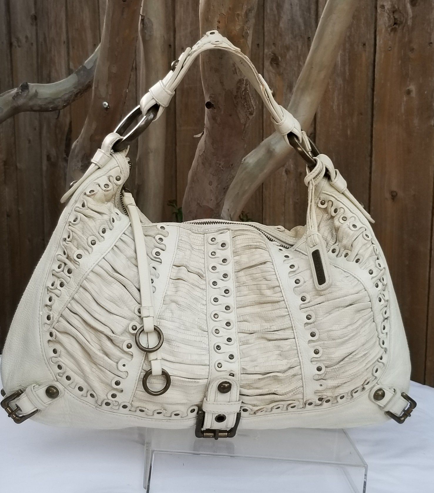 Isabella Fiore leather hobo handbag
