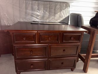 Bombay Solid Wood Bedroom Set — Dresser, Nightstand & Desk (Matching Set)