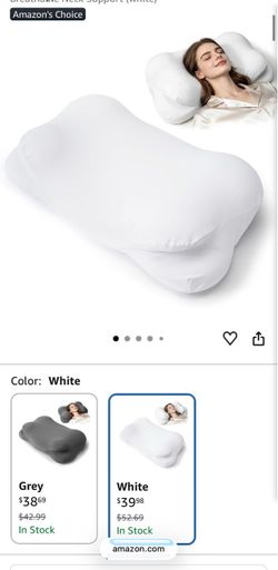Ergonomic Neck Support Pillow - Open Box, Unused