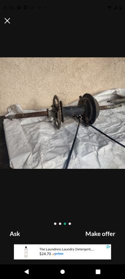 HONDA ATC 185 200 REAR BRAKE ASSEMBLY WITH AXEL