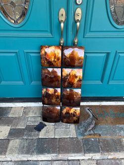 Abstract Metal Wall Art Panels MOVING SALE!