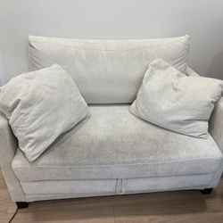 White love seat couch