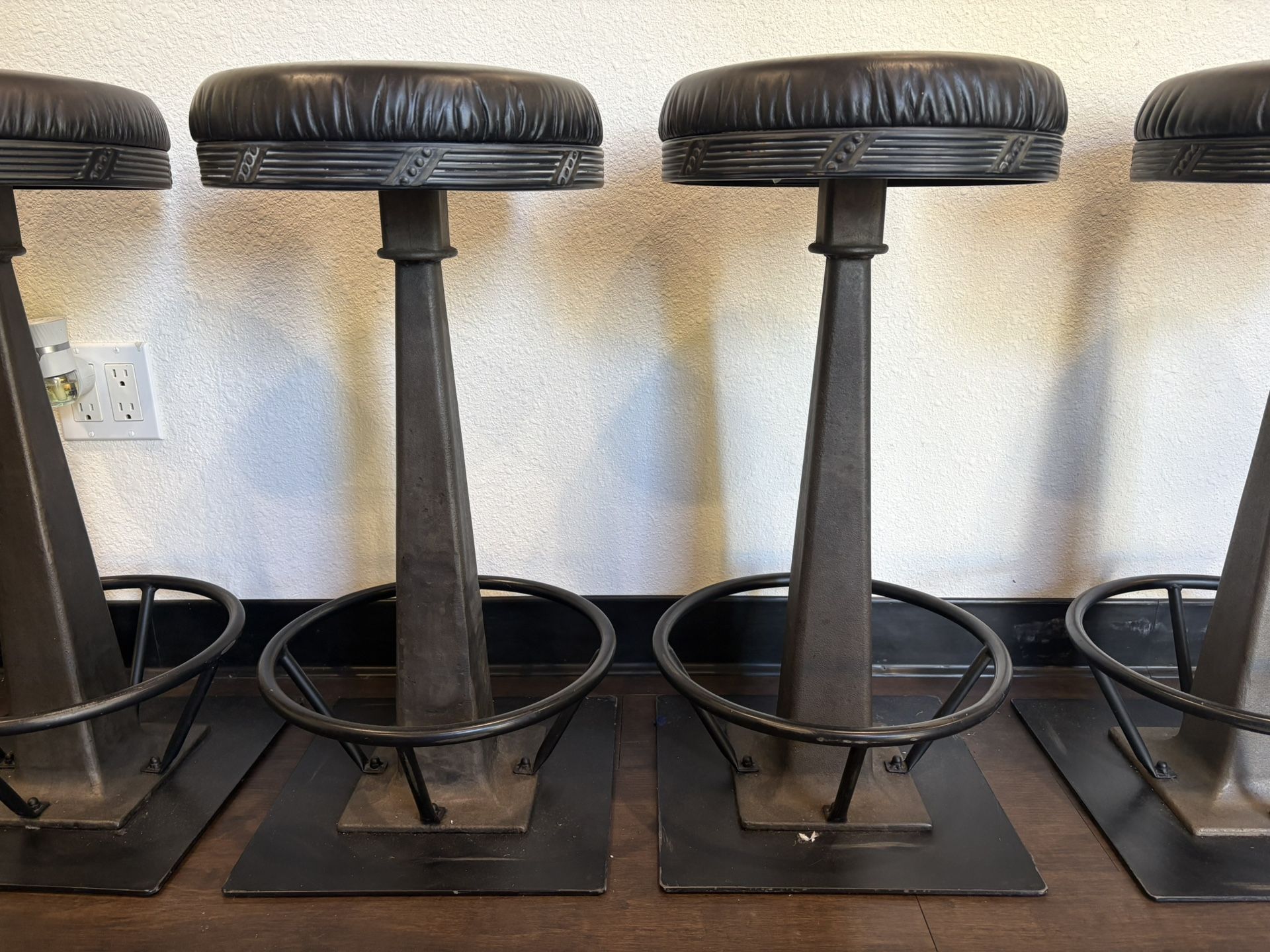 Restoration Hardware, Bar Stools, Soda Fountain Style, Cast Iron, qty. 5