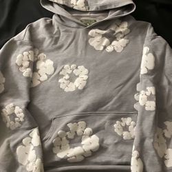 grey denim tears hoodie 