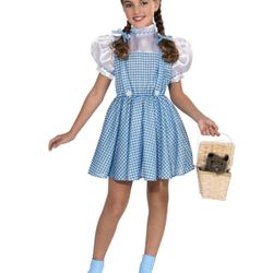 Kids Dorothy Costume Wizard of Oz Halloween Costume Child Children Girls Youth M
