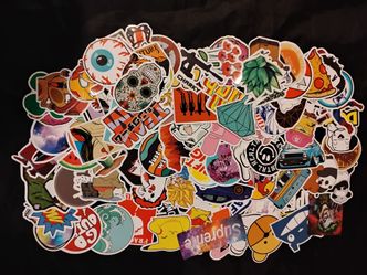Random cool stickers lot of 100