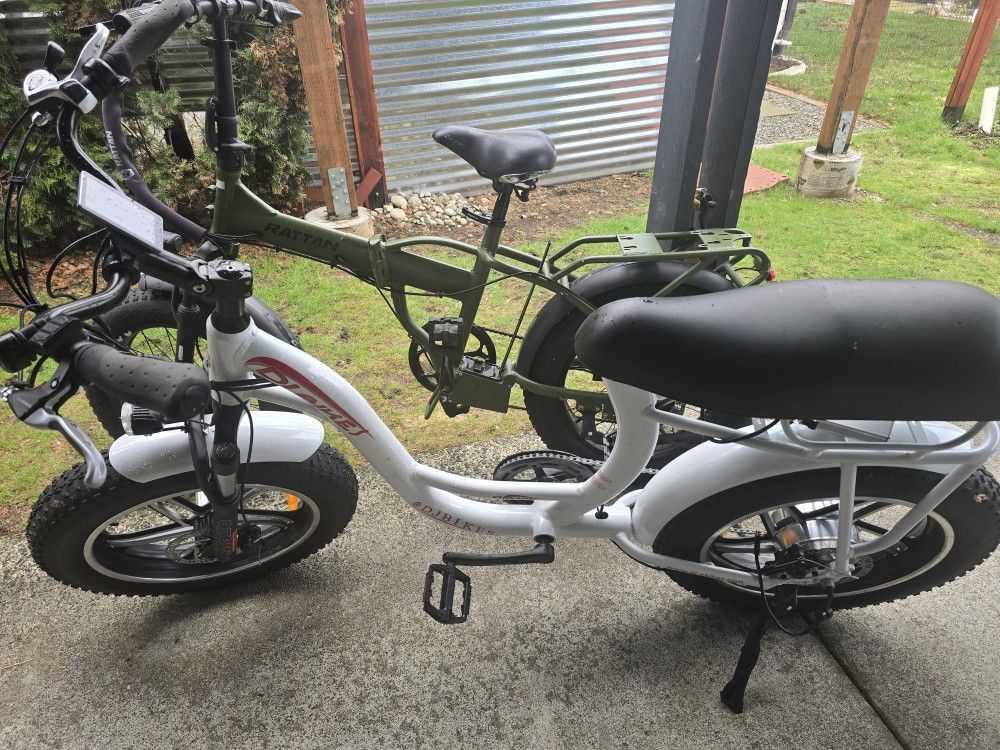 2 Ebikes, Rattan And DJ ebike
