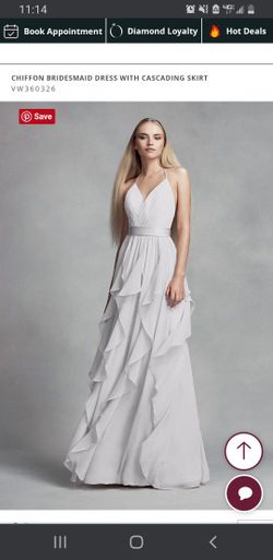 Vera Wang Chiffon Bridesmaid Dress