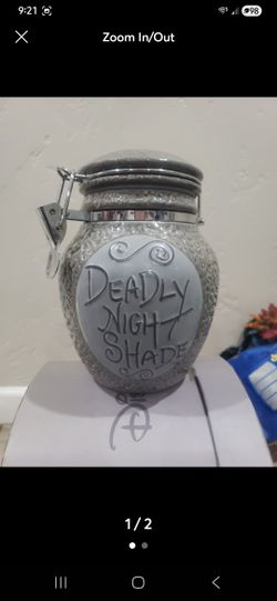 Nightmare Before Christmas Deadly Nightshade Jar