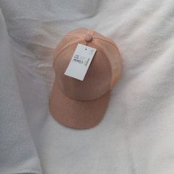New Pink Corduroy Adjustable Mesh Hat $5