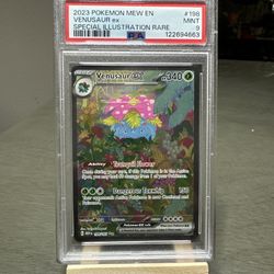 Venusaur EX 198/165 Special Illustration Rare Pokemon MEW EN-151 - PSA 9