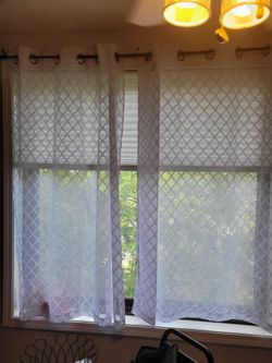 White Window Curtain