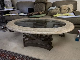 Marble Coffee Table and End Tables