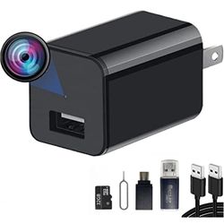 Charger Camera HD 1080P Nanny Cam Wall Outlet, Motion Detection