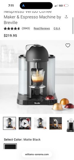Nespresso Vertuo Coffee Maker by Breville