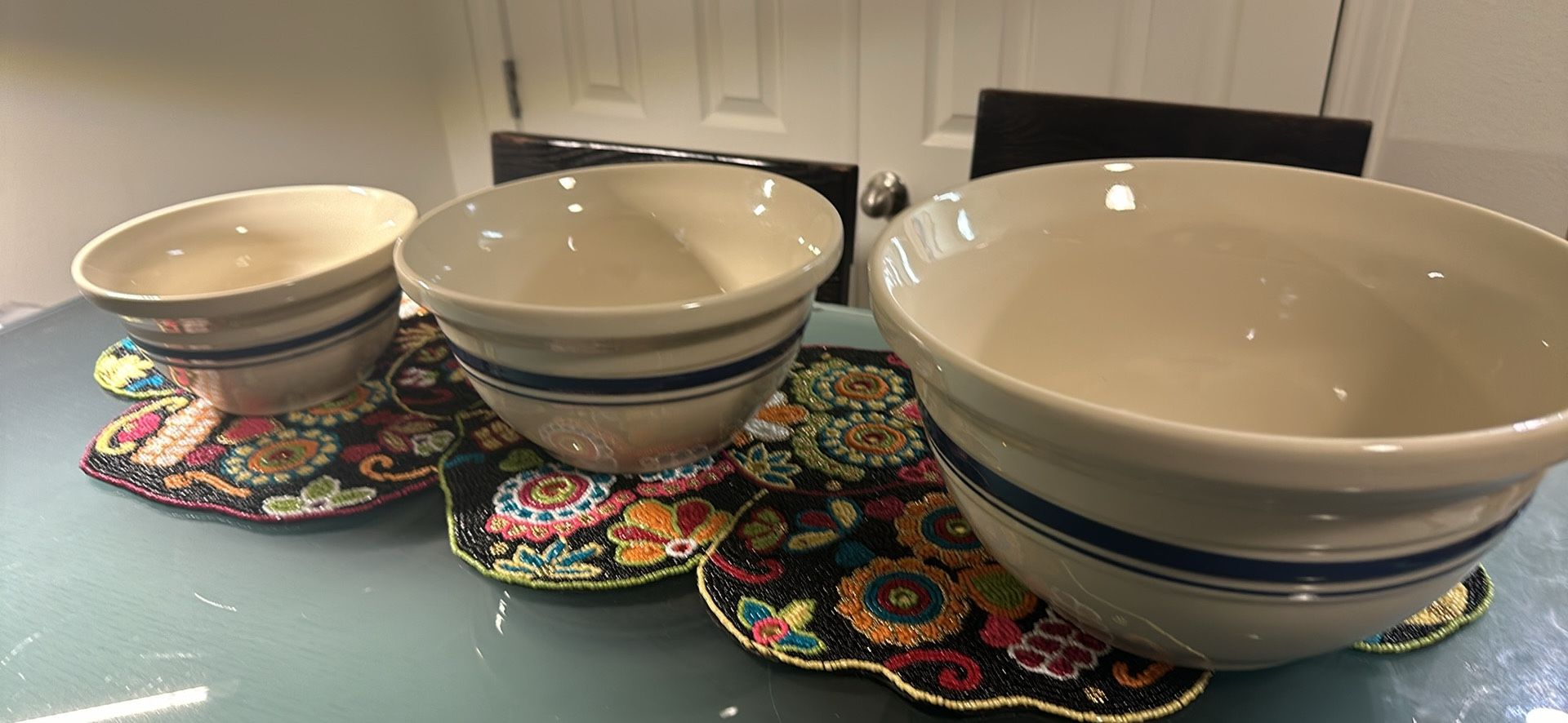 Roseville Pottery Mixing Bowls