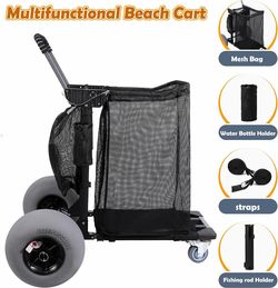 Multifunctional Beach Cart with Accessories