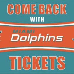 Dolphins Vs Saints Tickets 🎟️ 