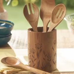 Princess house Set utensilios con vase 