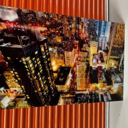 City Artwork On Glass 