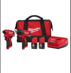 Milwaukee Electric - M12 SUBCOMPACT BRUSHLESS 2-Tool Combo KIT