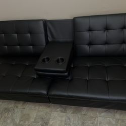 Black Futon/ Couch Bed 