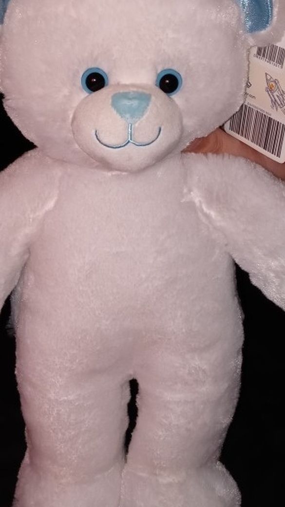 Build A Bear - White Snow Bear - NWT