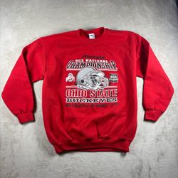 Vintage Ohio State Buckeyes Football 2008 Champions Men’s L Red Sweater #3007