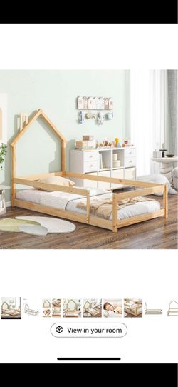 House Frame Toddler Floor Bed