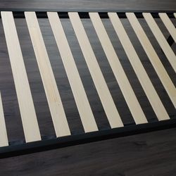 Twin Bed Frame (Zinus) - Steel with wood slats