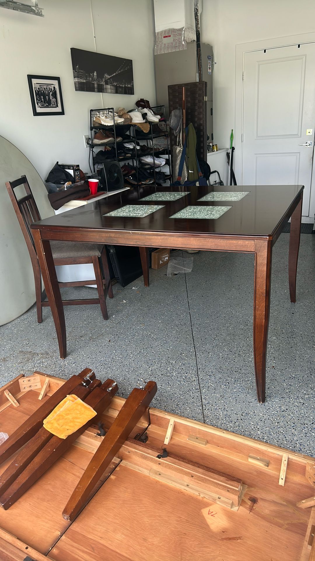 Counter Height Dining Table And 4 Chairs 
