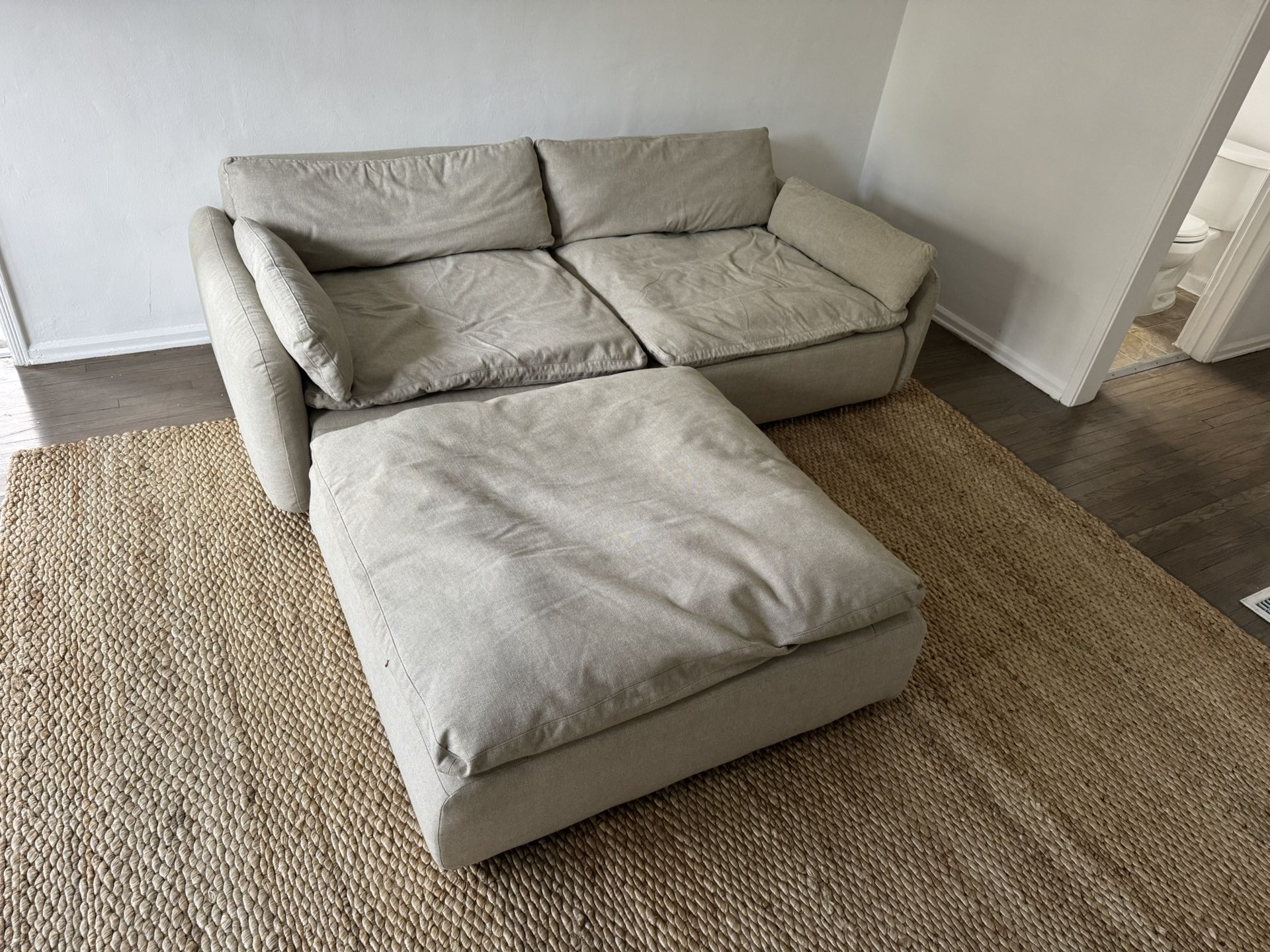 Floyd Sink Down Sectional With Ottoman