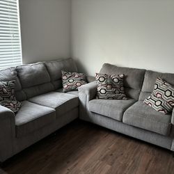 Gray 2 Piece Couch
