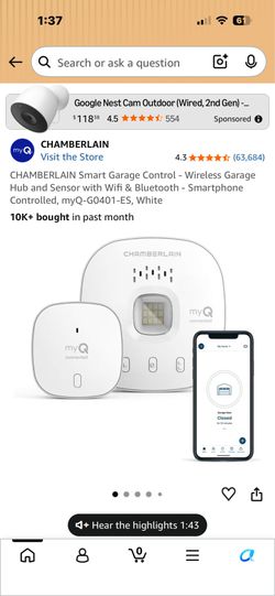 Smart Garage Control - WiFi Hub and Sensor