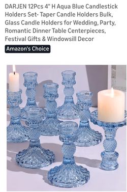 Blue Candle Stands