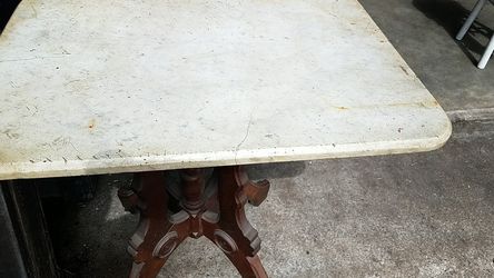 Antique marble top table