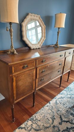 Antique Dining Room Table and Buffet