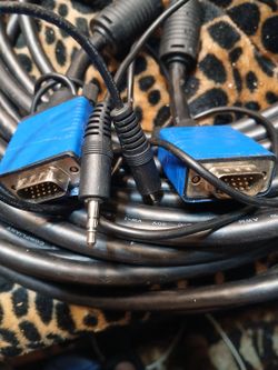 50 foot 15 pin wire with audio jack