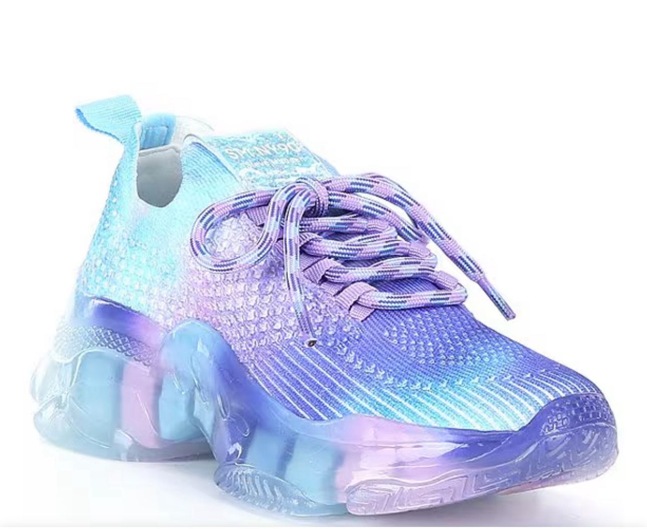 Girls' J-Miss Ombre Rhinestone Wedge Sneakers (Youth) size 3 “New in Box”
