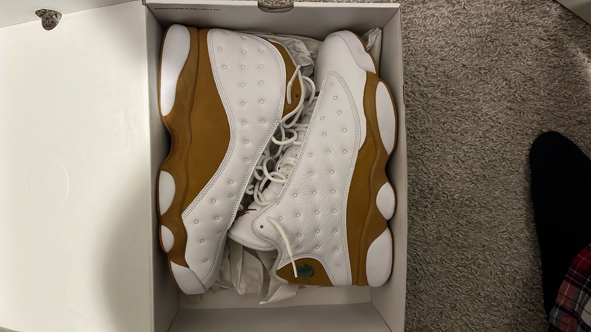 Jordan 13 White Wheat With Box Size 10