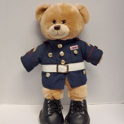 Build-a-Bear Workshop Teddy Bear USA Marine Corps Military Jacket And Boots