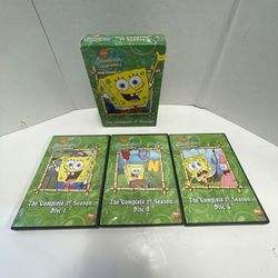 SpongeBob SquarePants The Complete 1st Season 3-Disc DVD Set 2003 Nickelodeon