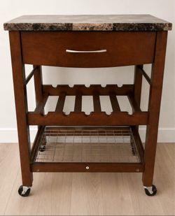 Rolling kitchen cart