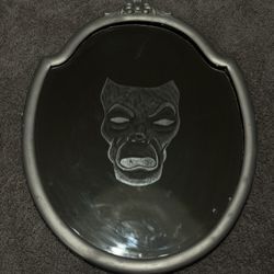Hand Etched Snow White Themed Glass Mirror