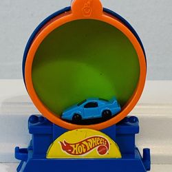 Hot Wheels Mattel Blue Car 1993 McDonald’s Loop Train 3.25” Toy/Cake Topper