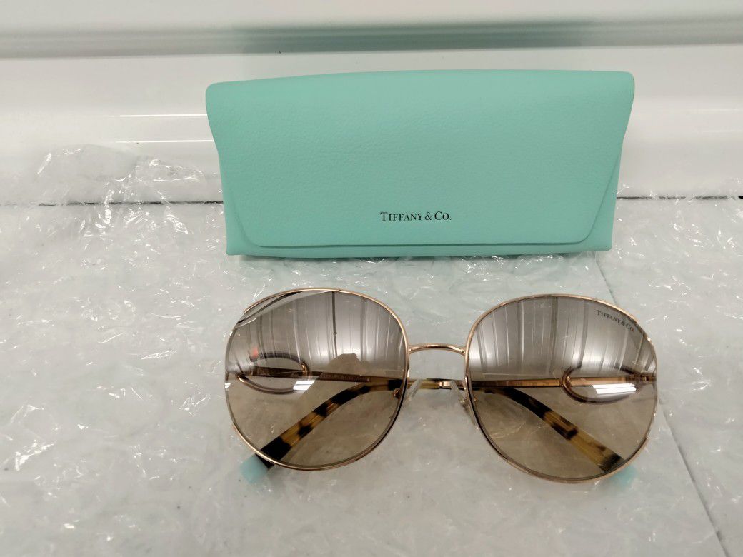 Tiffany & Co. Women's Sunglasses TF3065 6105/3D Rubedo Gold/Brown Gradient 56mm