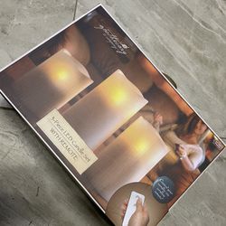 3 Piece LED Candle Set With Remote 