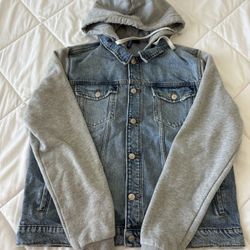 H&M “Divided” Gray/Blue Jean Jacket Unisex Adults Size LARGE