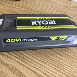 40V Ryobi Lithium 2ah battery