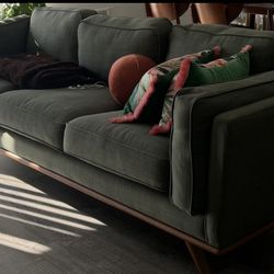 Olive Green Sofa 